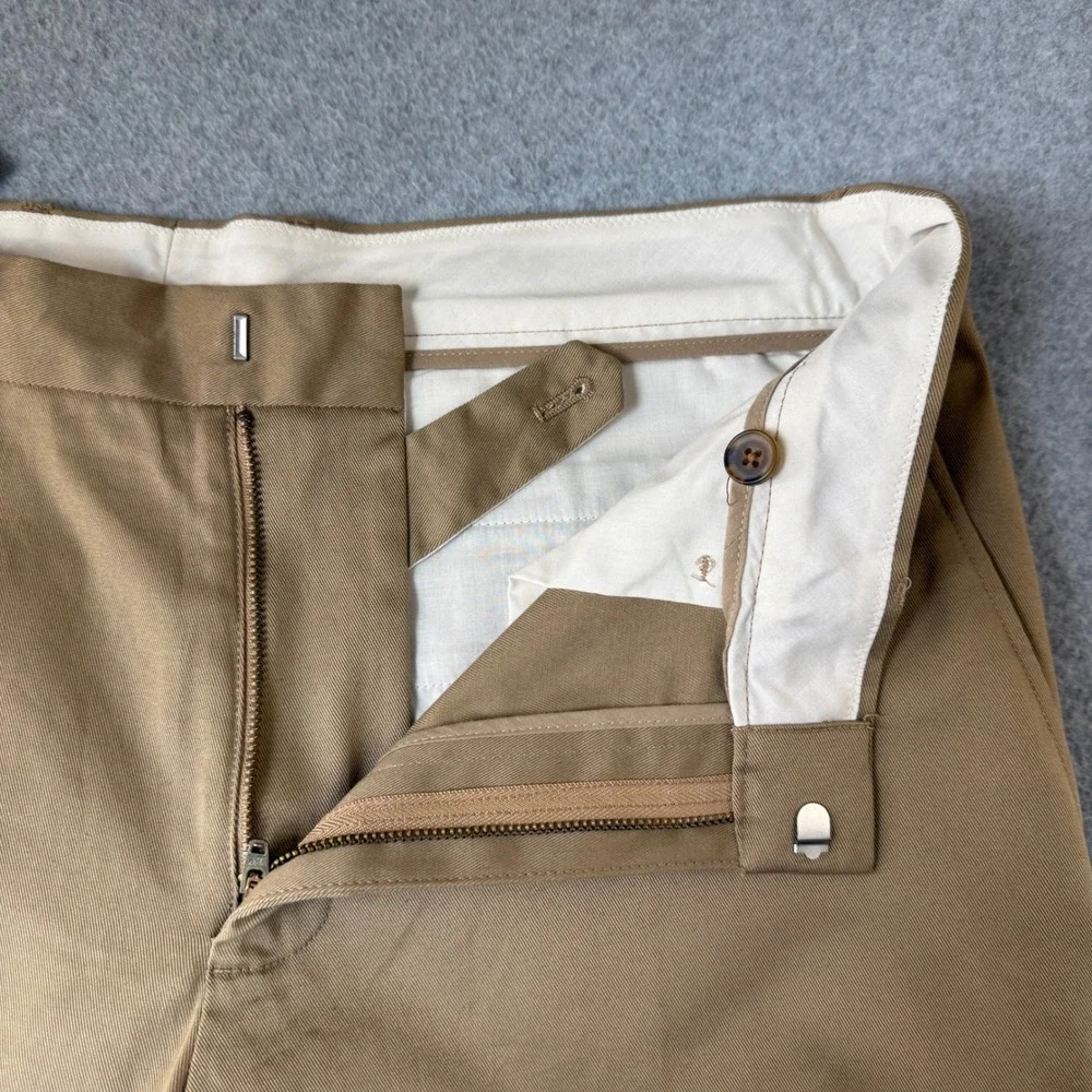 J.Crew Flex Bedford Pants Slim Fit Khaki Tan Chino Trousers Mens Size‎ 35x32 NWT